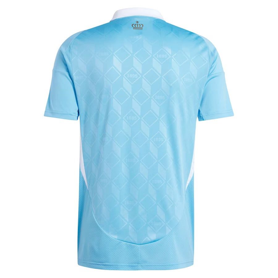 maillot-exterieur-belgique-2024-tenue-officielle-equipe-nationale-rouge-noir-jaune koszulka wyjazdowa Belgia 2024 oficjalny strój reprezentacji narodowej czerwono-czarno-żółty