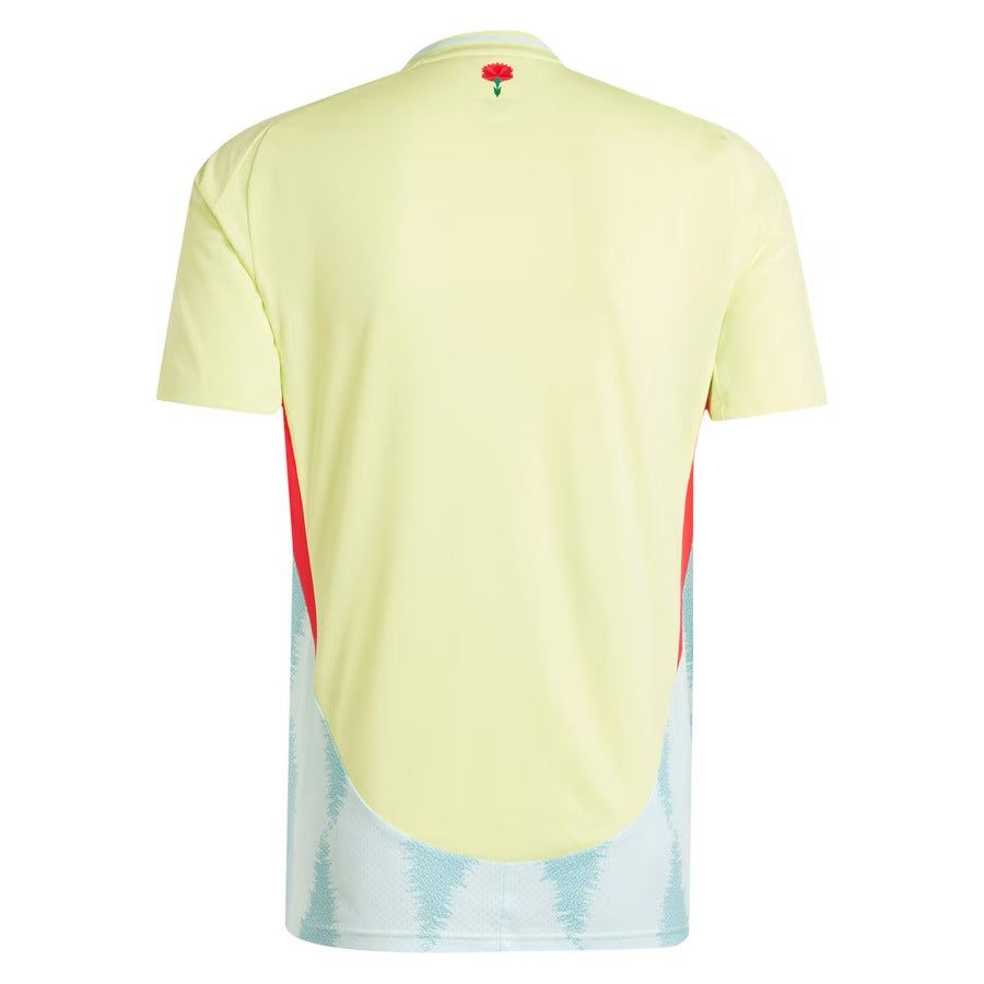 maillot-exterieur-espagne-2024-jersey-football-rouge-et-jaune koszulka wyjazdowa Hiszpania 2024 piłkarska czerwono-żółta