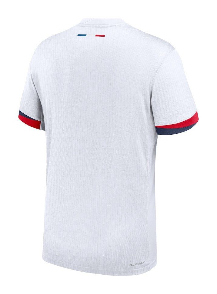 maillot-exterieur-psg-saison-2024-2025-tenue-officielle-football koszulka wyjazdowa PSG sezon 2024 2025 strój oficjalny piłkarski