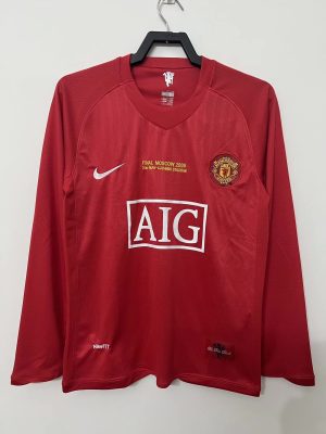 KOSZULKA MANCHESTER UNITED Z DŁUGIMI RĘKAWAMI DOMOWA 20072008