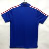 koszulka retro niebieska Les Bleus piłkarska z herbem Francji
