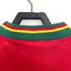 maillot-retro-portugal-rouge-et-vert-style-football koszulka retro Portugalia czerwona i zielona styl piłkarski