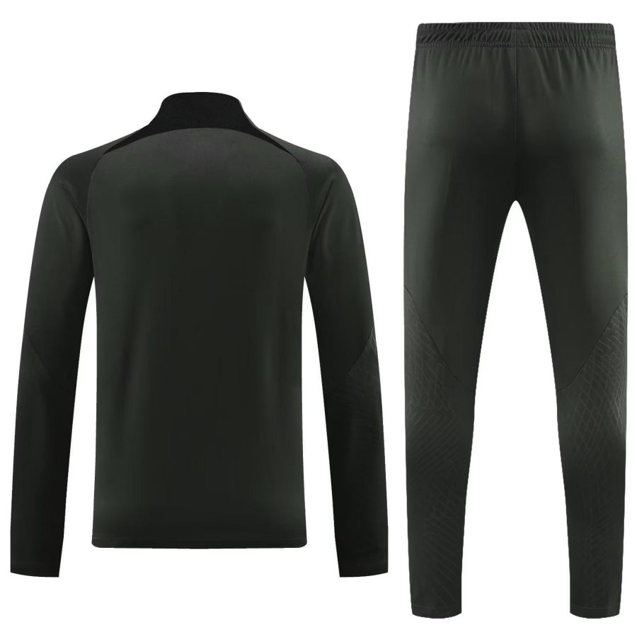 survetement-noir-fc-barcelona-saison-2023-2024-veste-et-pantalon dres czarny FC Barcelona sezon 2023 2024 kurtka i spodnie