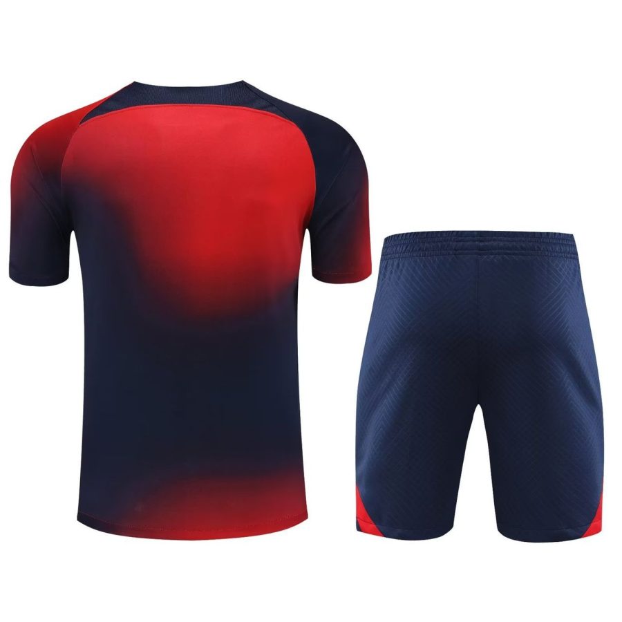 strój treningowy Paris Saint Germain czerwony i niebieski sezon 2023 2024