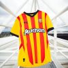 oficjalny strój RC Lens koszulka żółta i czerwona dla kibica u siebie