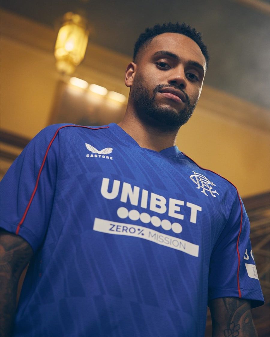 tunique-de-football-rangers-fc-tenue-officielle-a-domicile-2024-2025 Tunika piłkarska Rangers FC, oficjalny strój domowy 2024/2025
