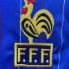 Tunika piłkarska Francja domowa rok tysiąc dziewięćset osiemdziesiąt dwa styl klasyczny