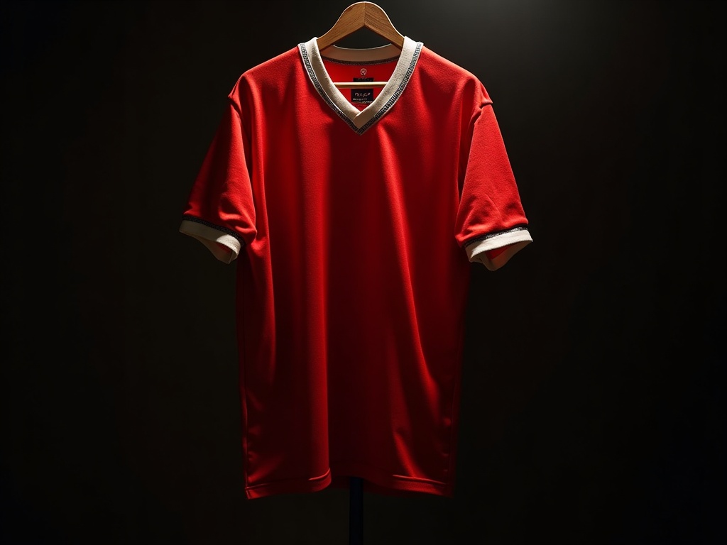 Vintage czerwona koszulka piłkarska Manchester United z lat 90.