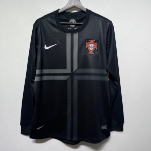 03c916f7c7cd74d0699fdeae67611195.jpg Koszulka Portugalia Wyjazdowa 2012 Retro Długie Rękawy