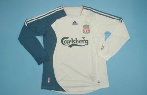 Koszulka Liverpool 2006/07 Wyjazdowa Długie Rękawy