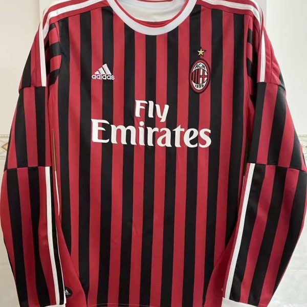 Koszulka AC Milan Domowa Długi Rękaw 2011/12