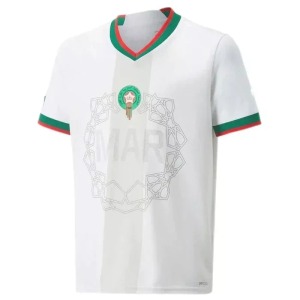 Koszulka Maroko Wyjazdowa 2022 Mundial Biała