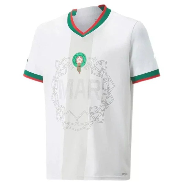 Koszulka Maroko Wyjazdowa 2022 Mundial Biała