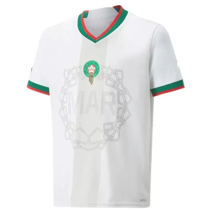 Koszulka Maroko Wyjazdowa 2022 Mundial Biała