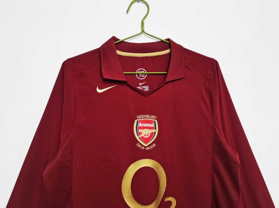 Koszulka Arsenal 2005/06 Domowa Długie Rękawy