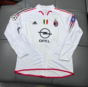 Koszulka AC Milan 2004/05 Wyjazdowa Długie Rękawy