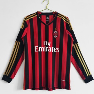 4e5b2417a582f47e7001601cbfc3ea0a.jpg Koszulka AC Milan Domowa 2013-2014 Długi Rękaw Retro