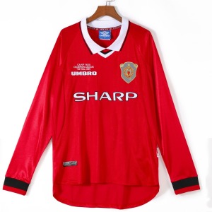 Koszulka Manchester United Domowa 1999-2000 Długi Rękaw