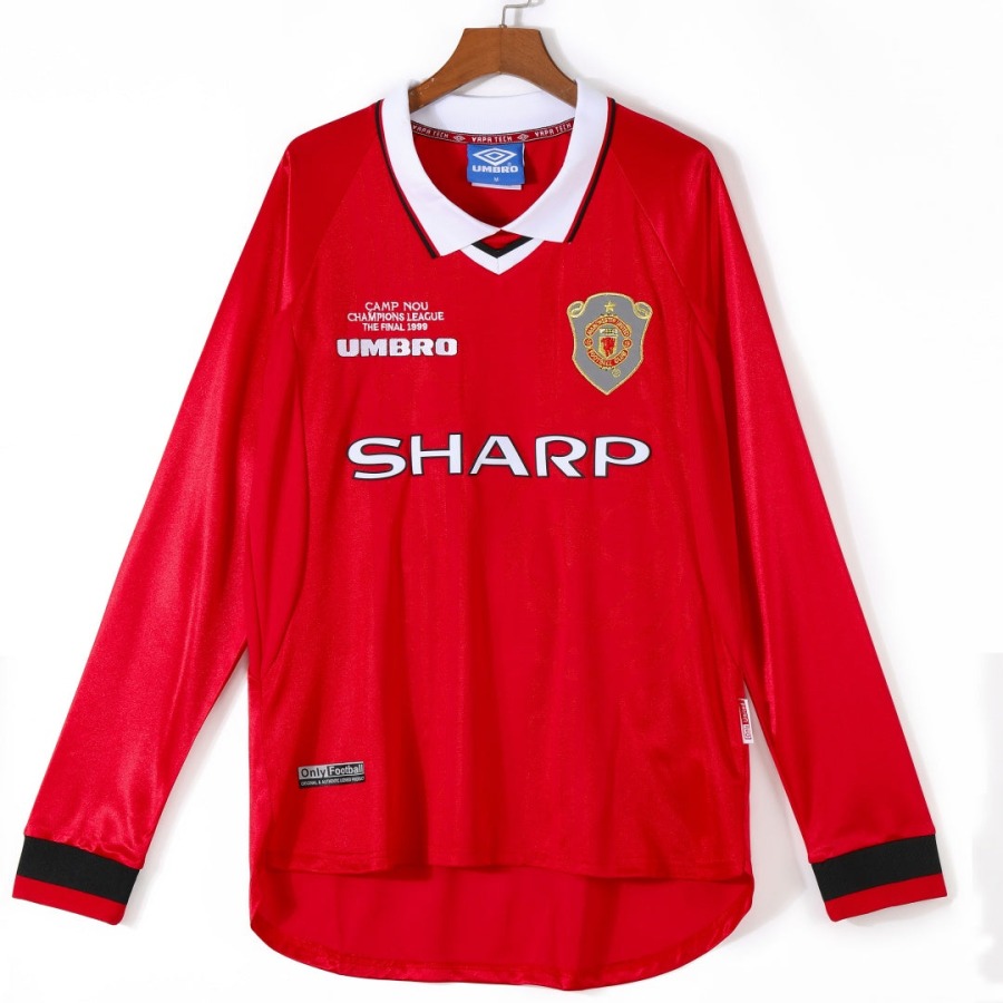 4f7f89bd1a6689a16426a4c4ee8b1746.jpg Koszulka Manchester United Domowa 1999-2000 Długi Rękaw