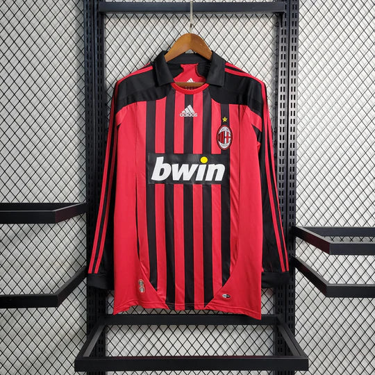 Koszulka AC Milan Retro 2007-2008 Długie Rękawy