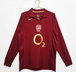 Koszulka Arsenal 2005/06 Domowa Długie Rękawy