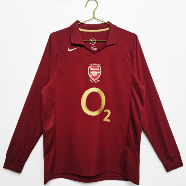 Koszulka Arsenal 2005/06 Domowa Długi Rękaw