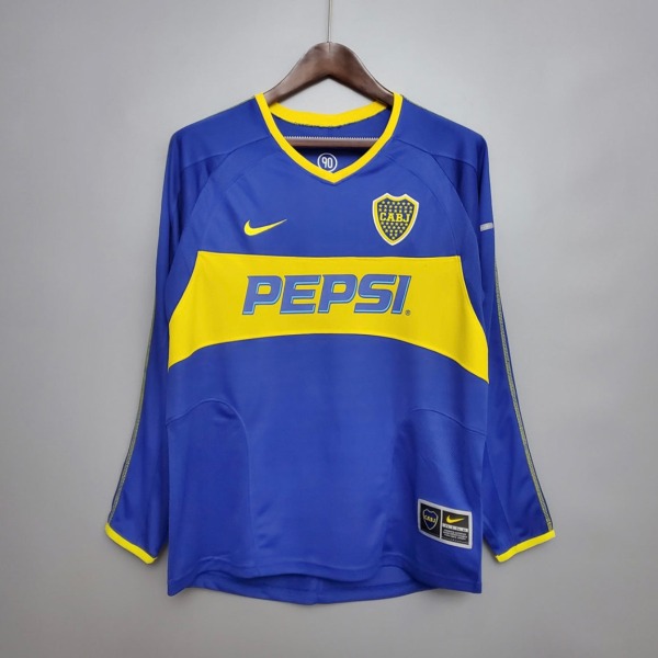Koszulka Boca Juniors Domowa 2003/04 Długi Rękaw