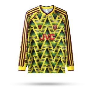 Koszulka Arsenal 1992/93 Wyjazdowa Długie Rękawy
