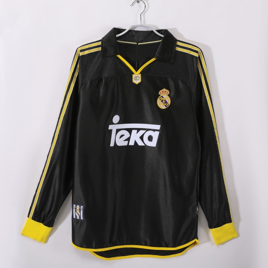 Koszulka Real Madrid Wyjazdowa 1999-2001 Długie Rękawy