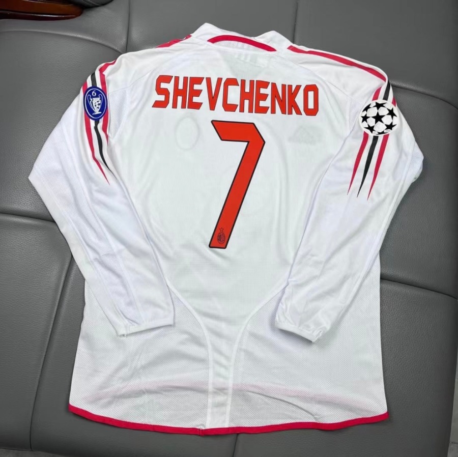 Koszulka AC Milan 2004/05 Wyjazdowa Długie Rękawy
