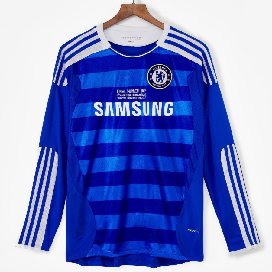 Koszulka Chelsea Domowa 2011-2012 Retro Długi Rękaw