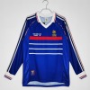 Koszulka Francja Domowa Retro 1998 Długie Rękawy