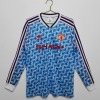 Koszulka Manchester United 1991/92 Wyjazdowa Długie Rękawy