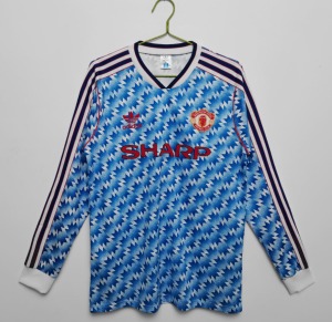 819997BA-B2F8-4F62-AB33-F721A89C9CF0.jpg Koszulka Manchester United 1991/92 Wyjazdowa Długie Rękawy