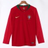 Koszulka Portugalia Domowa Długie Rękawy 2018 Retro