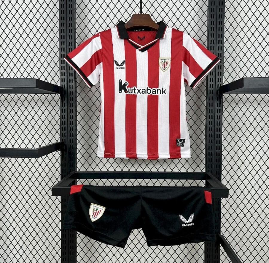 Koszulka Athletic Bilbao Domowa 2025/26 Dziecięce