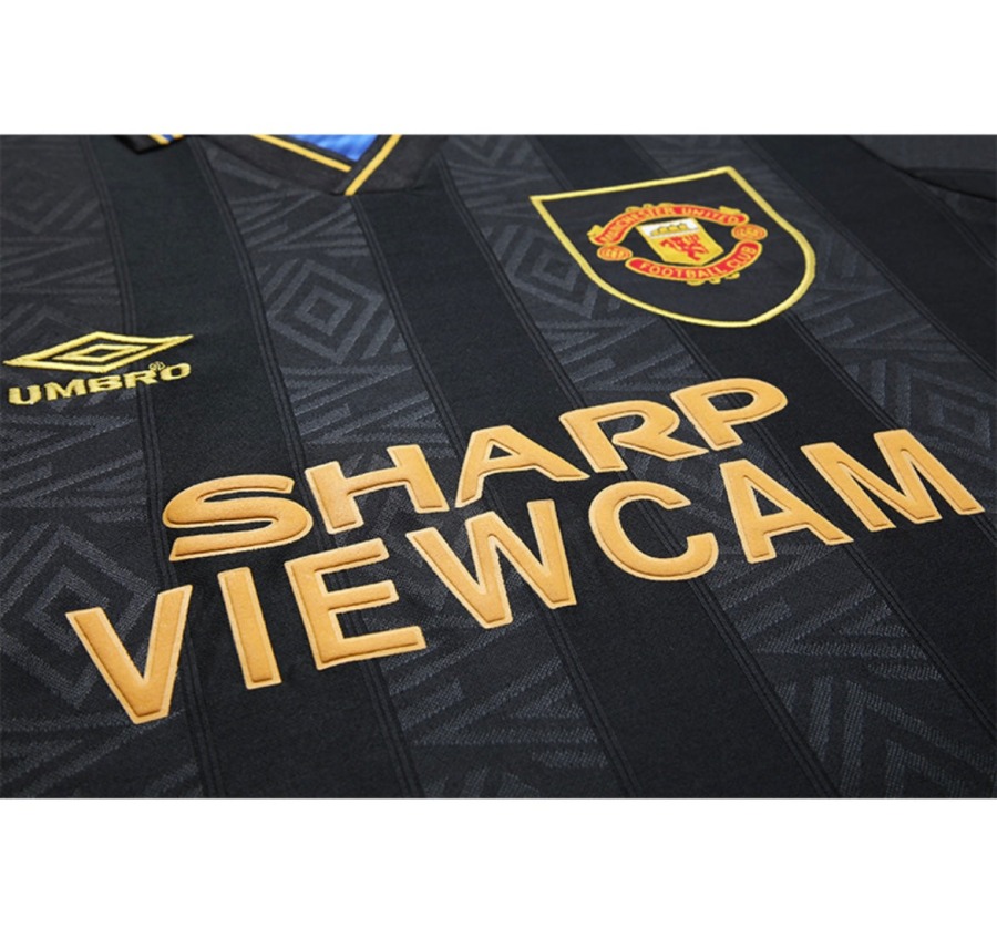 Koszulka Manchester United 1993/94 Wyjazdowa Długi Rękaw