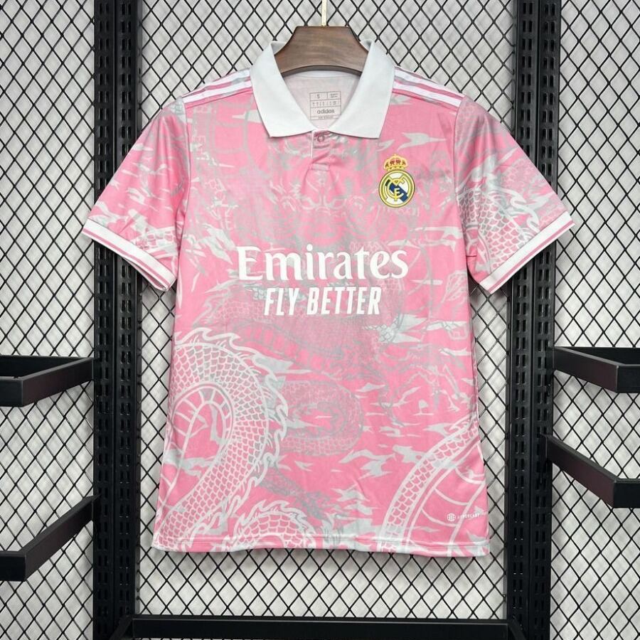 Koszulka Real Madryt 25/26 Polo Różowa Premium