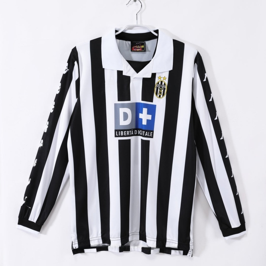 Koszulka Juventus Domowa 1999-2000 Retro Długi Rękaw