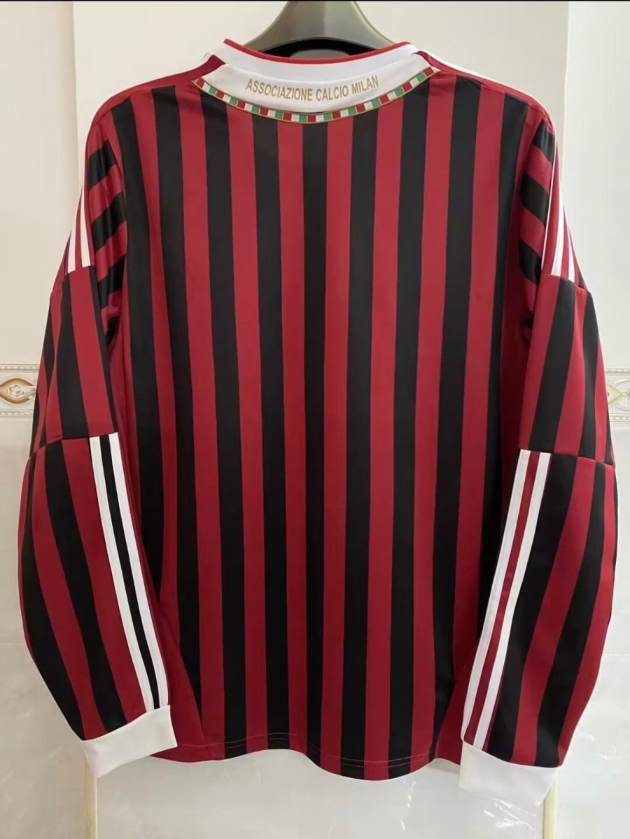 Koszulka AC Milan Domowa Długie Rękawy 2011/12
