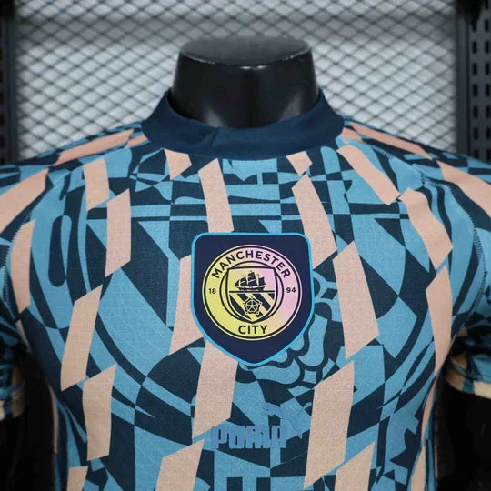 Koszulka Manchester City Niebieska Retro 2024-25
