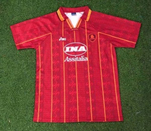 CC709DAE-0CF5-4FED-A57C-9F4B90036192.jpg Koszulka AS Roma 1996/97 Domowa