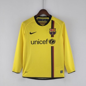 Koszulka FC Barcelona 2008/09 Wyjazdowa Długie Rękawy