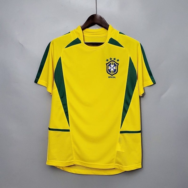 Koszulka Brazylia Domowa Retro 2002
