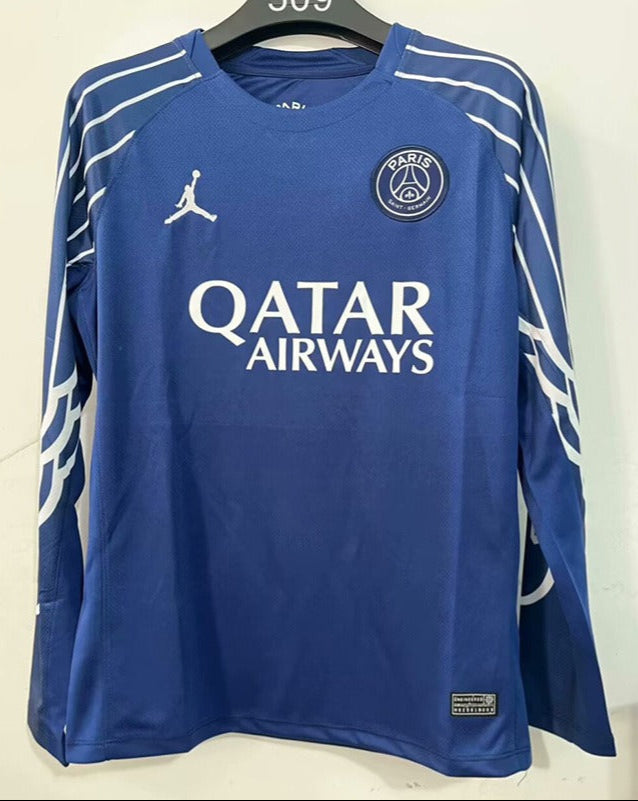 Koszulka PSG 25/26 Niebieska Długie Rękawy