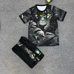 Koszulka Brazylia 2025/26 Dziecięca Specjalna Black