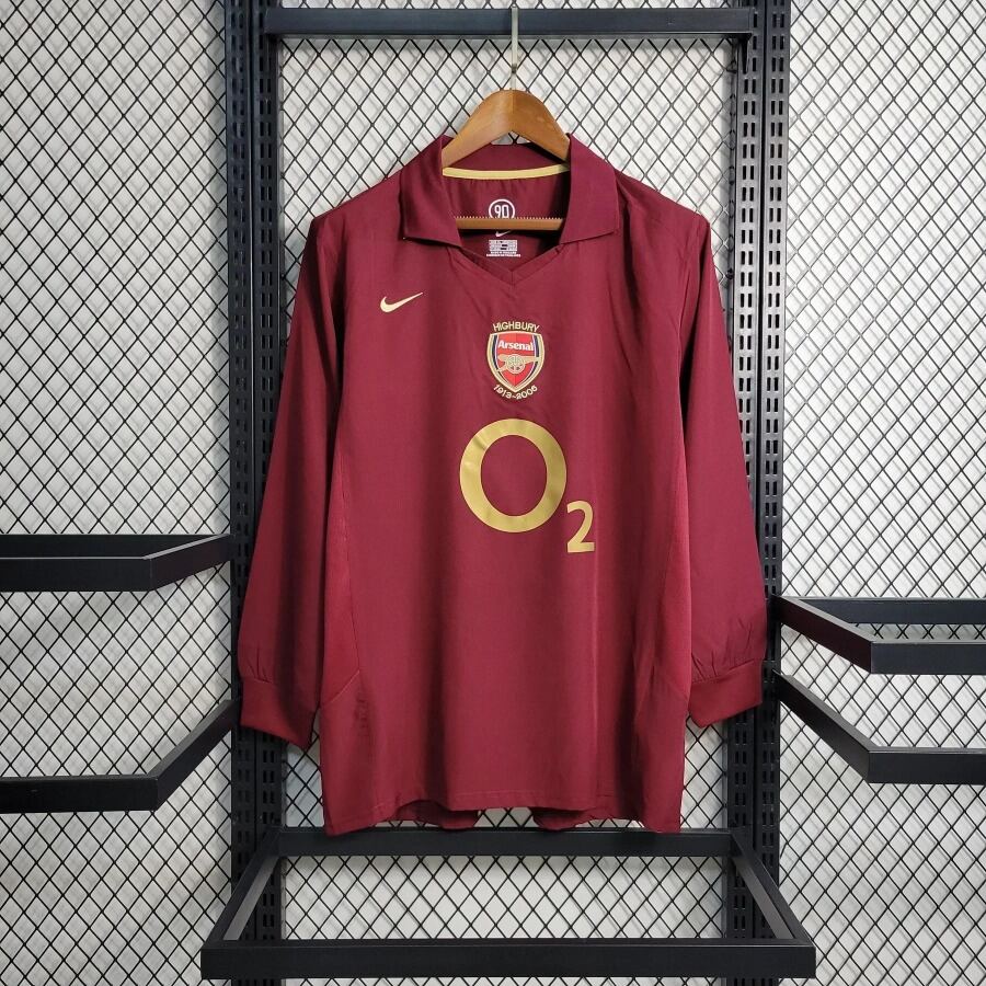 Koszulka Arsenal Retro Długi Rękaw 2005/06