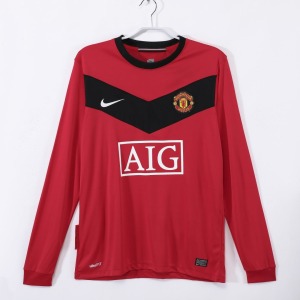 Koszulka Manchester United Domowa 2010 Długi Rękaw