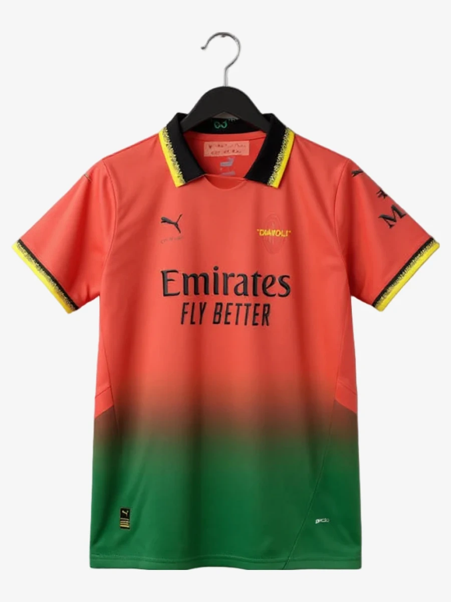 maillot-concept-ac-milan-edition-off-white-rouge-2025-2026 studio v12 Koszulka Concept AC Milan Edycja Off-White Czerwona 2025-2026