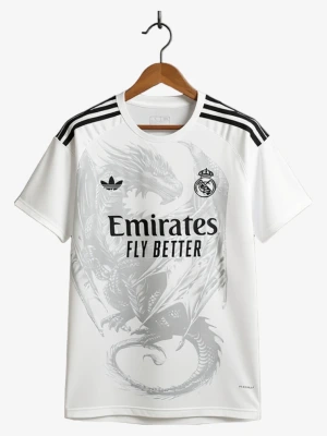 maillot-concept-real-madrid-special-edition-dragon-blanc-2024-2025 studio v12 Koszulka Concept Real Madryt Specjalna Edycja Dragon Biała 2024-2025